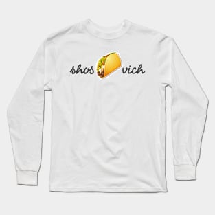 shos,taco,vich pun Long Sleeve T-Shirt